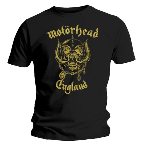 Mot�rhead - England Classic Gold, T-Shirt