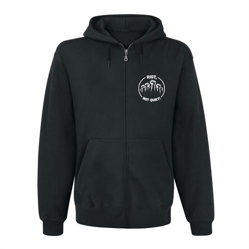 Riot, Not Quiet rund - Kapuzenjacke