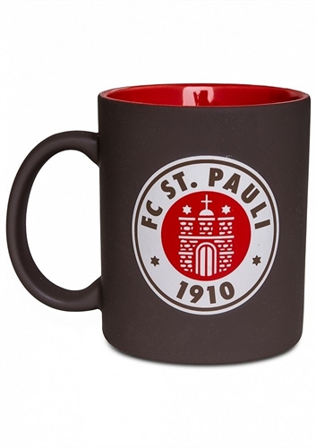 FC St. Pauli - Logo braun-rot, Kaffeebecher