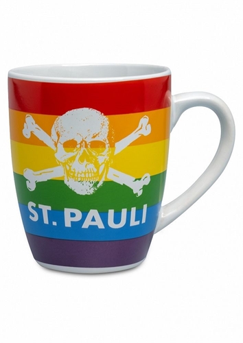 FC St. Pauli - Regenbogen Totenkopf, Kaffeebecher