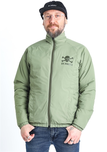 FC St. Pauli - Puffy Totenkopf oliv, Jacke