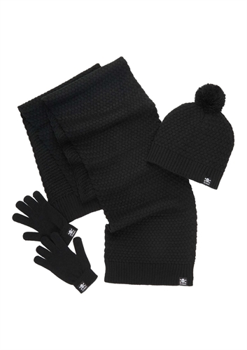FC St. Pauli - Totenkopf, M�tze-Schal-Handschuheset