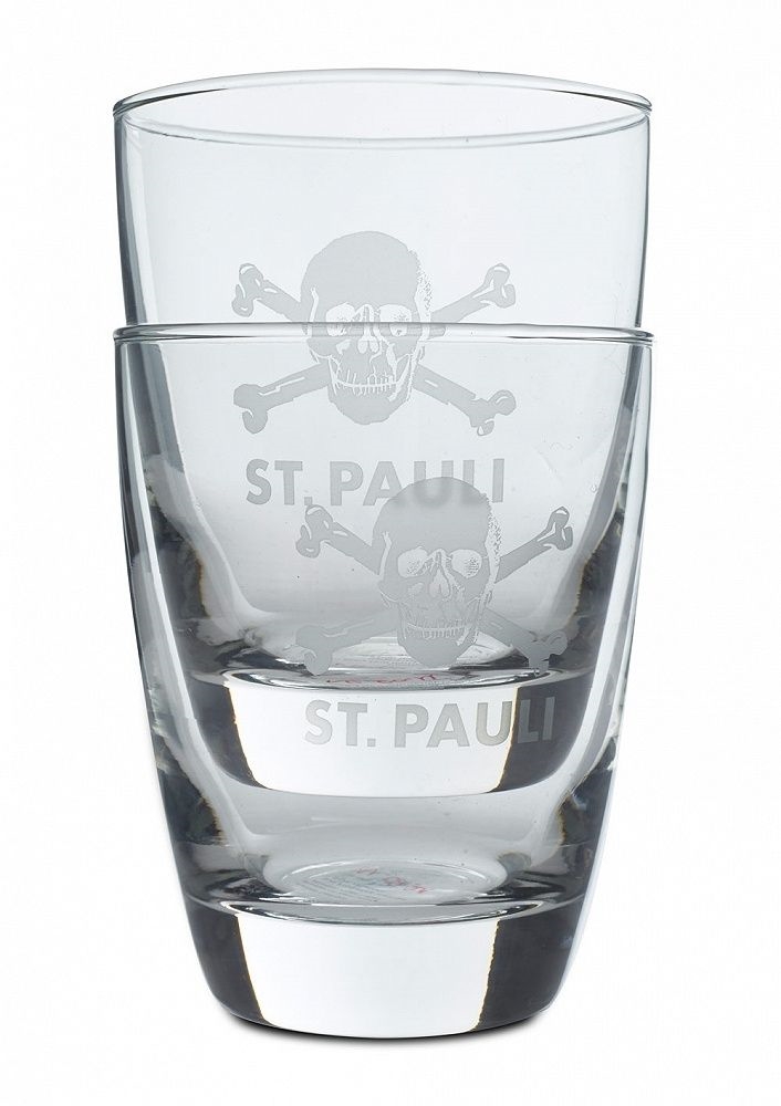 FC St. Pauli - Totenkopf, Gl�ser 2er Set