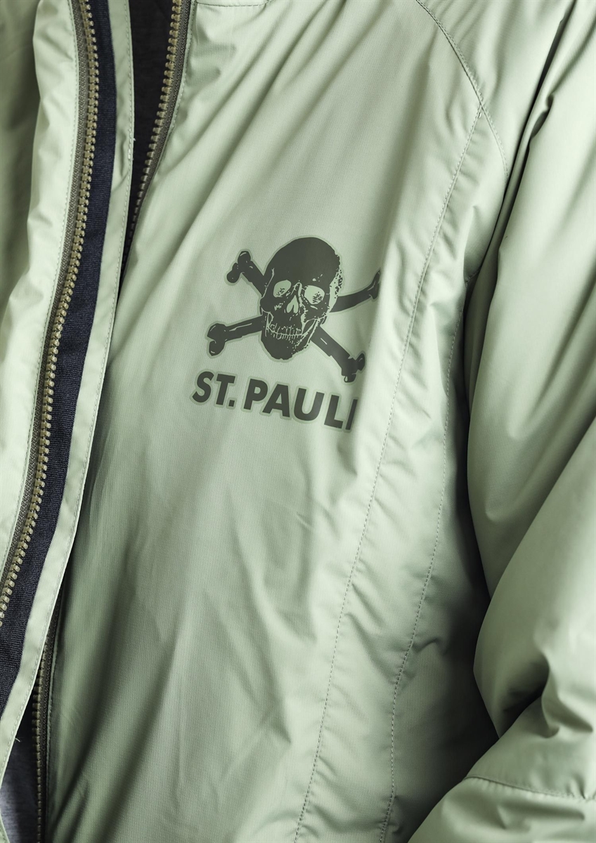 FC St. Pauli - Puffy Totenkopf oliv, Jacke