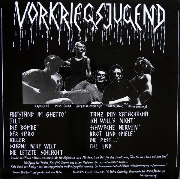 Vorkriegsjugend - Vorkriegsjugend, LP schwarz