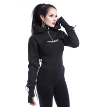 Chemical Black - Ebony, Bolero Kapuzenjacke