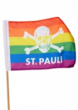 FC St. Pauli - Totenkopf Regenbogen, Fahne klein